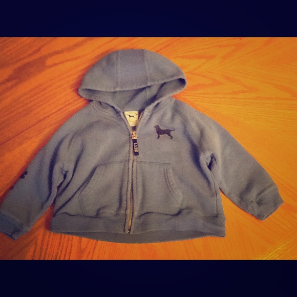 Black Dog Toddler Boys Blue Hooded Sweatshirt