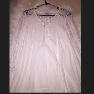 White tunic top