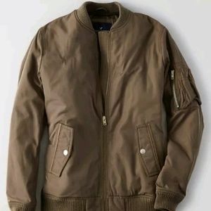 AEO LONGER LENGTH BOMBER JACKET