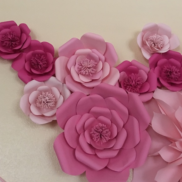 unknown Other - Custom Paper flower decorations- 2 flowers- Small
