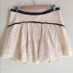 free people lace skirt