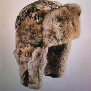 Mad Bomber Rabbit-Fur Hat - Mossy Oak Camo