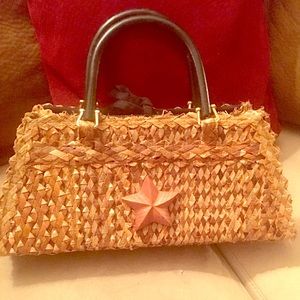 Vintage wicker purse