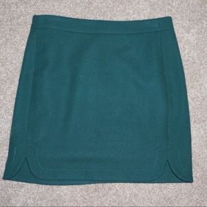 Emerald J. Crew Pencil Skirt