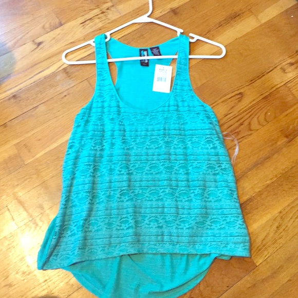 light blue tank top