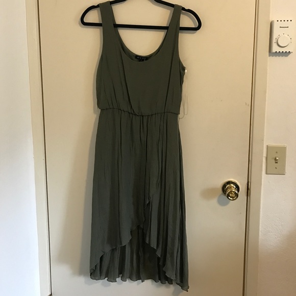 💜 High-Low Army Green Dress 💜