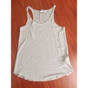Zara black and off white stripped tank top