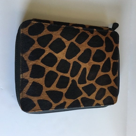 JCrew pony hair jewelry case