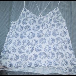 H&M flowy shell tank top