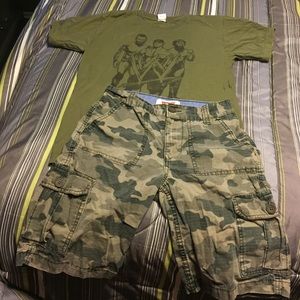 T shirt and short outfit