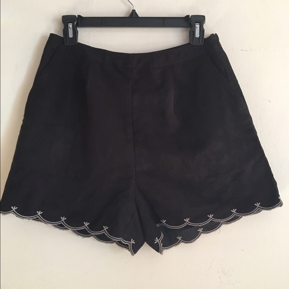 Black high waist shorts