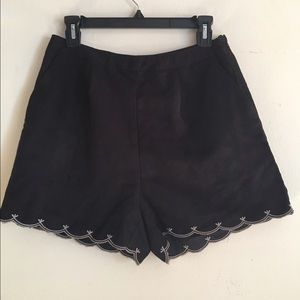 Black high waist shorts