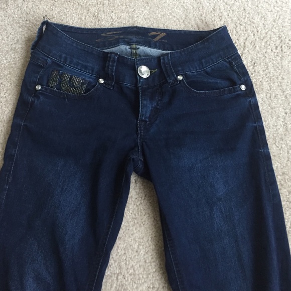 Seven skinny studded back jeans leggings 25 - Picture 1 of 4