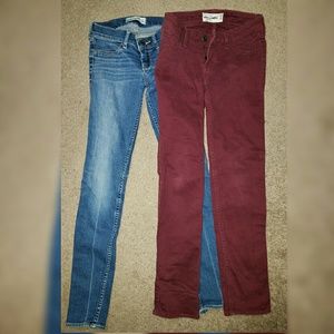 2 Abercrombie kids jeans girls 10