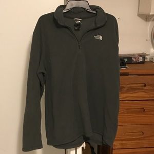 Men's north face fleece pullover half zip jacket