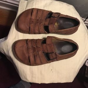 Birkenstock shoes size 37 brown leather