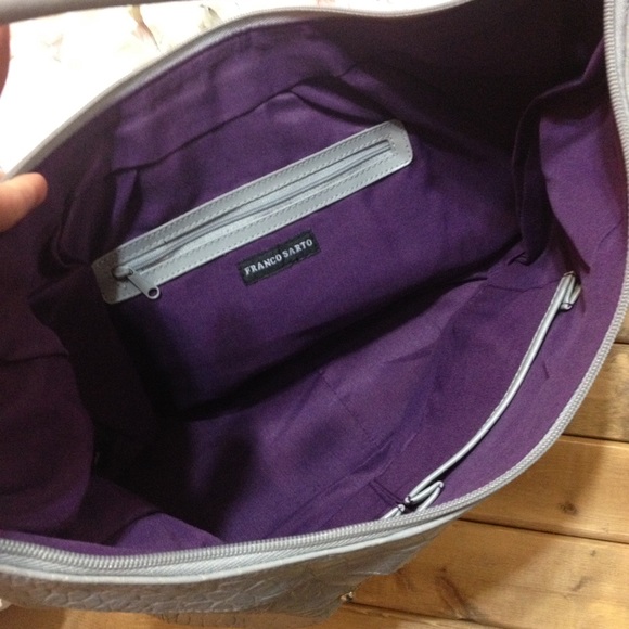 Franco Sarto leather gray bag - Picture 2 of 7