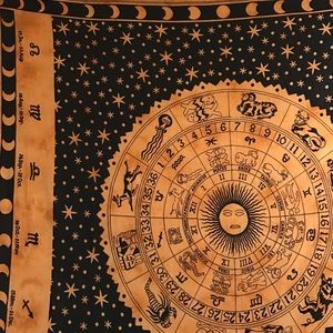 Large zodiac tapestry