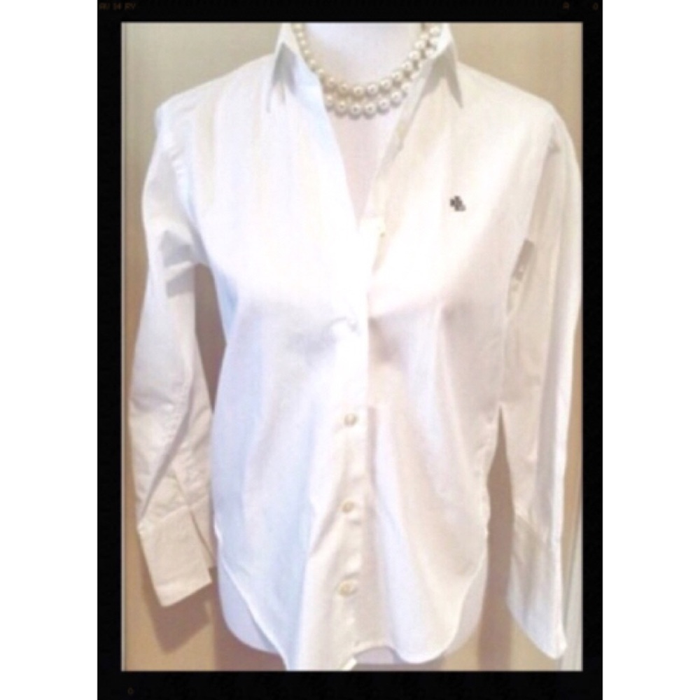 Classic Ralph Lauren white button-down **sold**