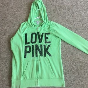 Green colored PINK VS sweater