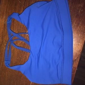 Comfy sports bra in blue. Lulu Lemon