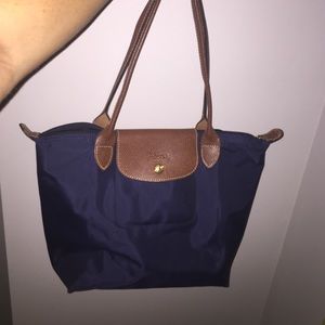 Longchamp navy blue purse