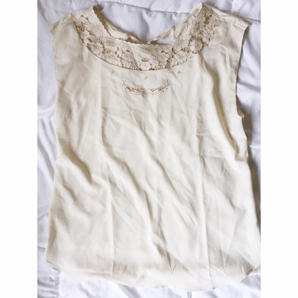Lauren Conrad Cream Top