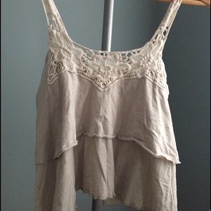 Cream tank top
