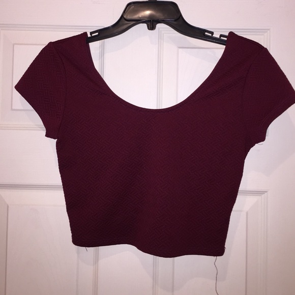 PacSun Burgundy Crop Top