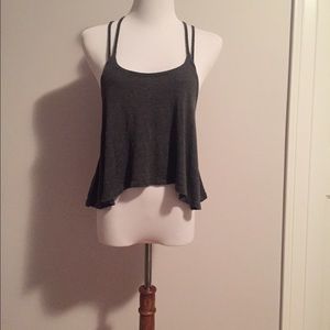 Brandy Melville gray tank crop top