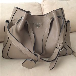 Pravda Beige Oversized Tote