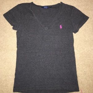 Grey polo cotton short sleeve