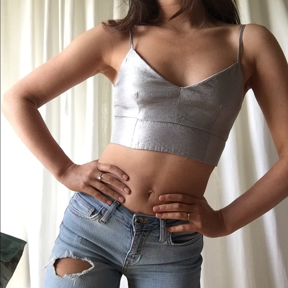 Metallic Crop Top
