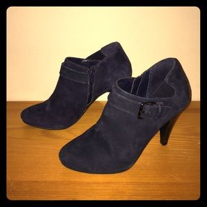 Navy Suede Alfani Shirlee Booties
