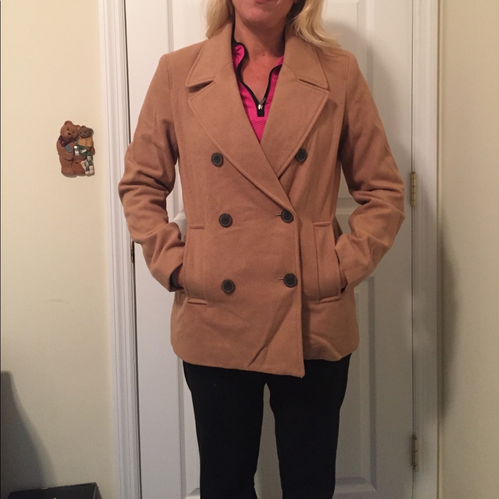 Tan Wool Coat - image 5