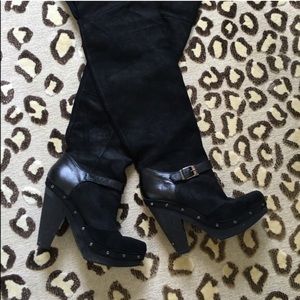 RACHEL ROY over the knee black boots