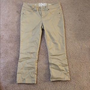 Cropped khakis