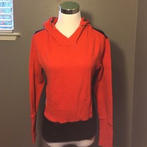 Black and orange Fox pullover hoodie