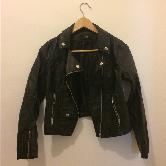 H&M petite leather jacket
