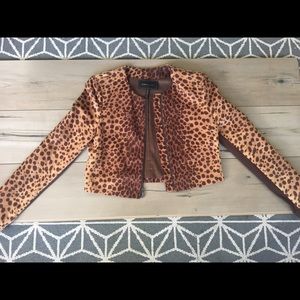 BCBG Leopard print jacket. EXCELLENT CONDITION!