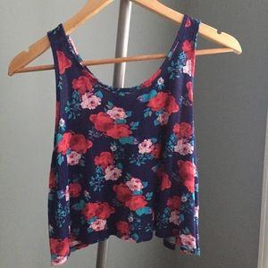 Floral tank crop top