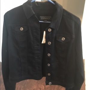 Black jean jacket