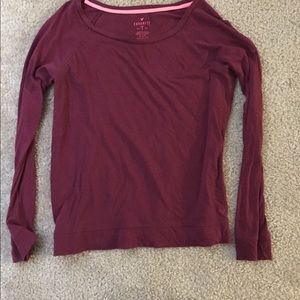 Maroon American Eagle Long sleeved tee