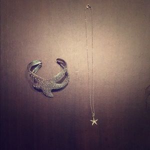 Starfish necklace and bangle
