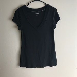Black v-neck