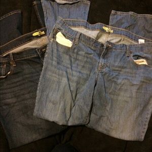 Two pairs of Diva jeans