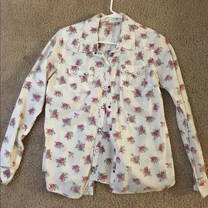 Floral button up