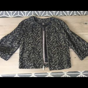 Super cute Black and Tan BCBG jacket.