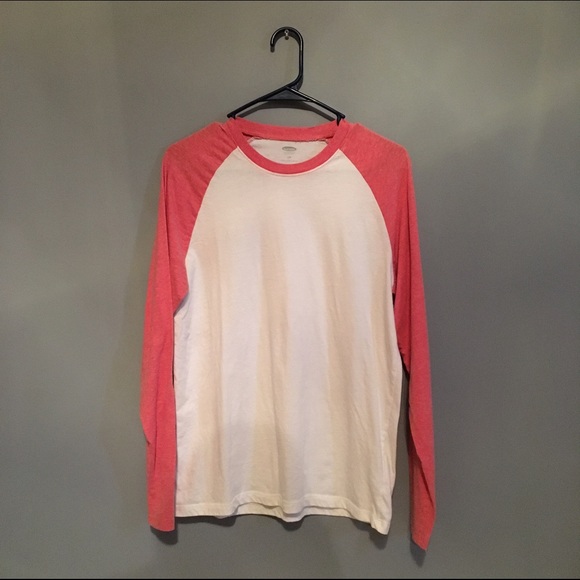 Red and White Baseball Tee