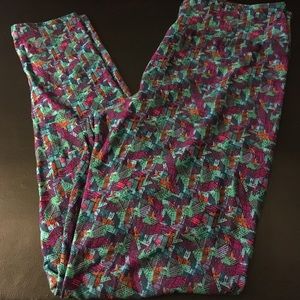 NWOT LuLaRoe TC multicolored leggings